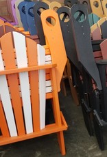 HDM Outdoor Pair of Folding Adirondack chair w/ Built-in Cupholders