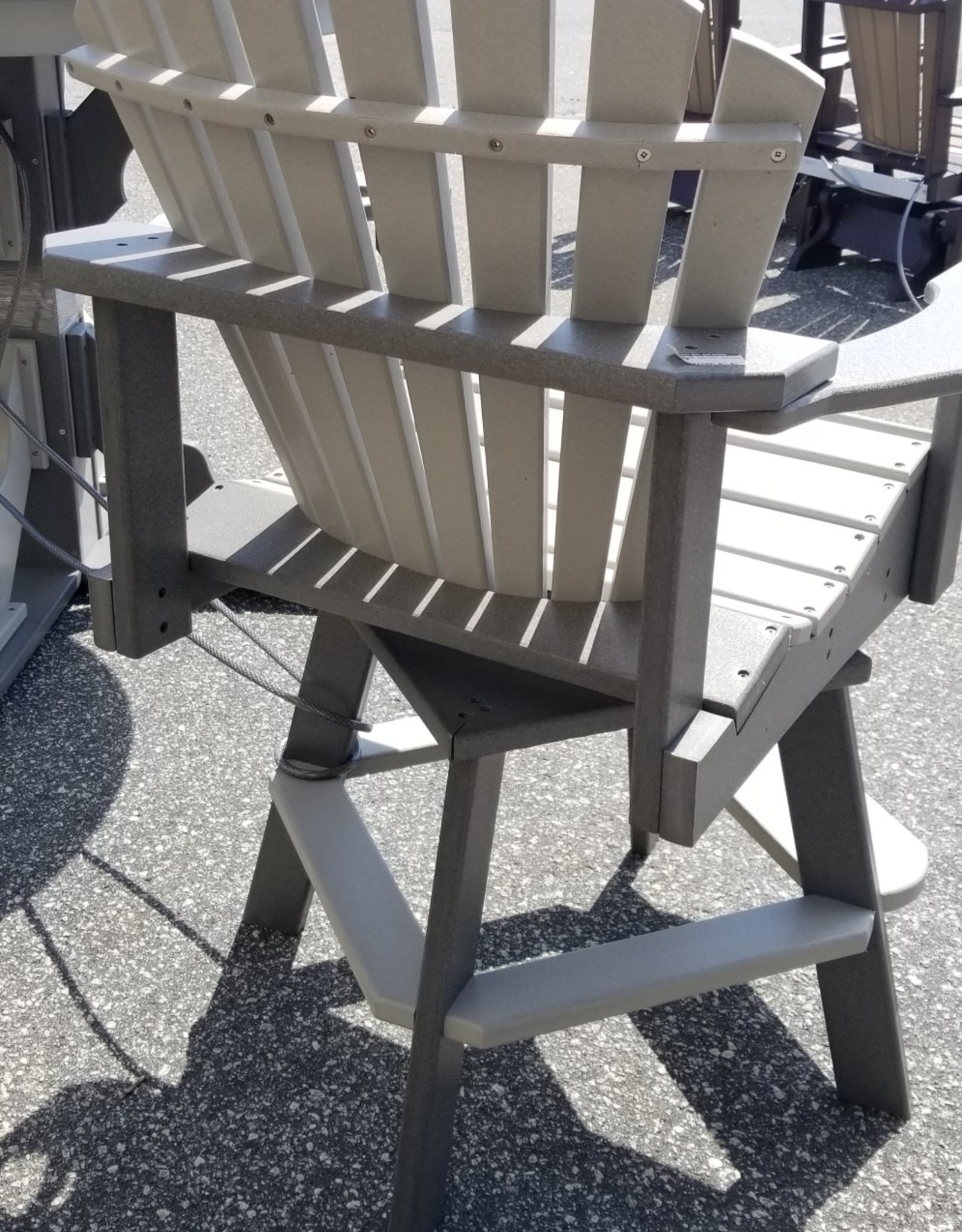 HDM Outdoor Captain's Fan Back Swivel Chair w/ Cupholders