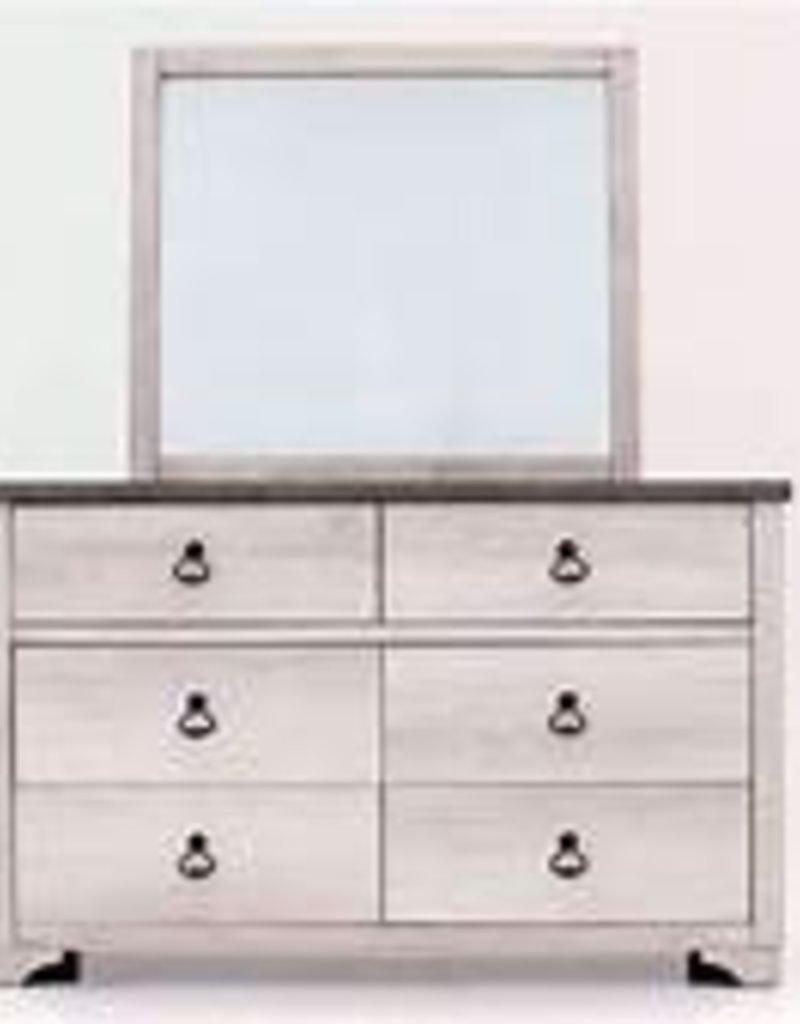 Patterson Distressed White Dresser W Mirror Bargain Box And Bunks