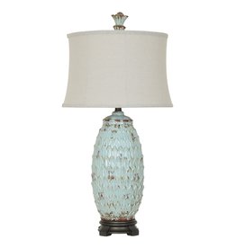 Crestview Colony Table Lamp w/ Linen Shade