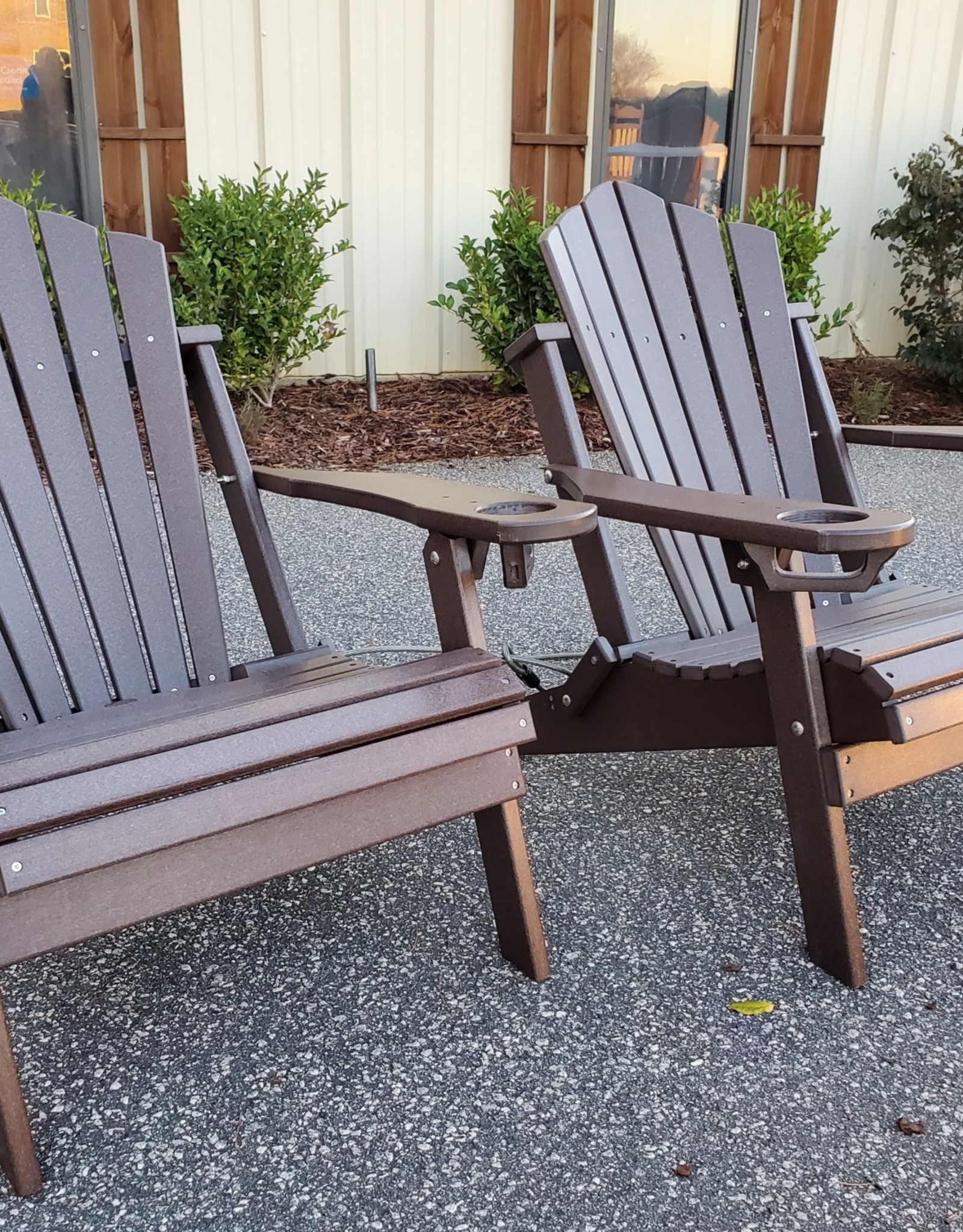 HDM Outdoor Folding Adirondack chair w/ Built-in Cupholders- 19 colors available!