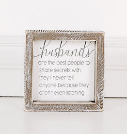 Adams & Co Husbands - Great with Secrets Sign