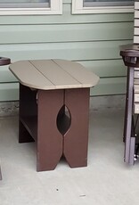 HDM Outdoor End Table Outside Oval w/ Edges