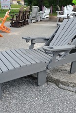 HDM Outdoor Lounge Chaise Chair w/ Adjustable Back