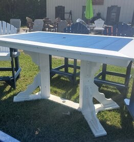 HDM Outdoor 44" x 72" Rectangular  Outdoor Counter-Height Table - No Checkers