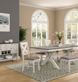 Bernards Homestead Casual Dining Table w/ Pull-out Leaf inserts