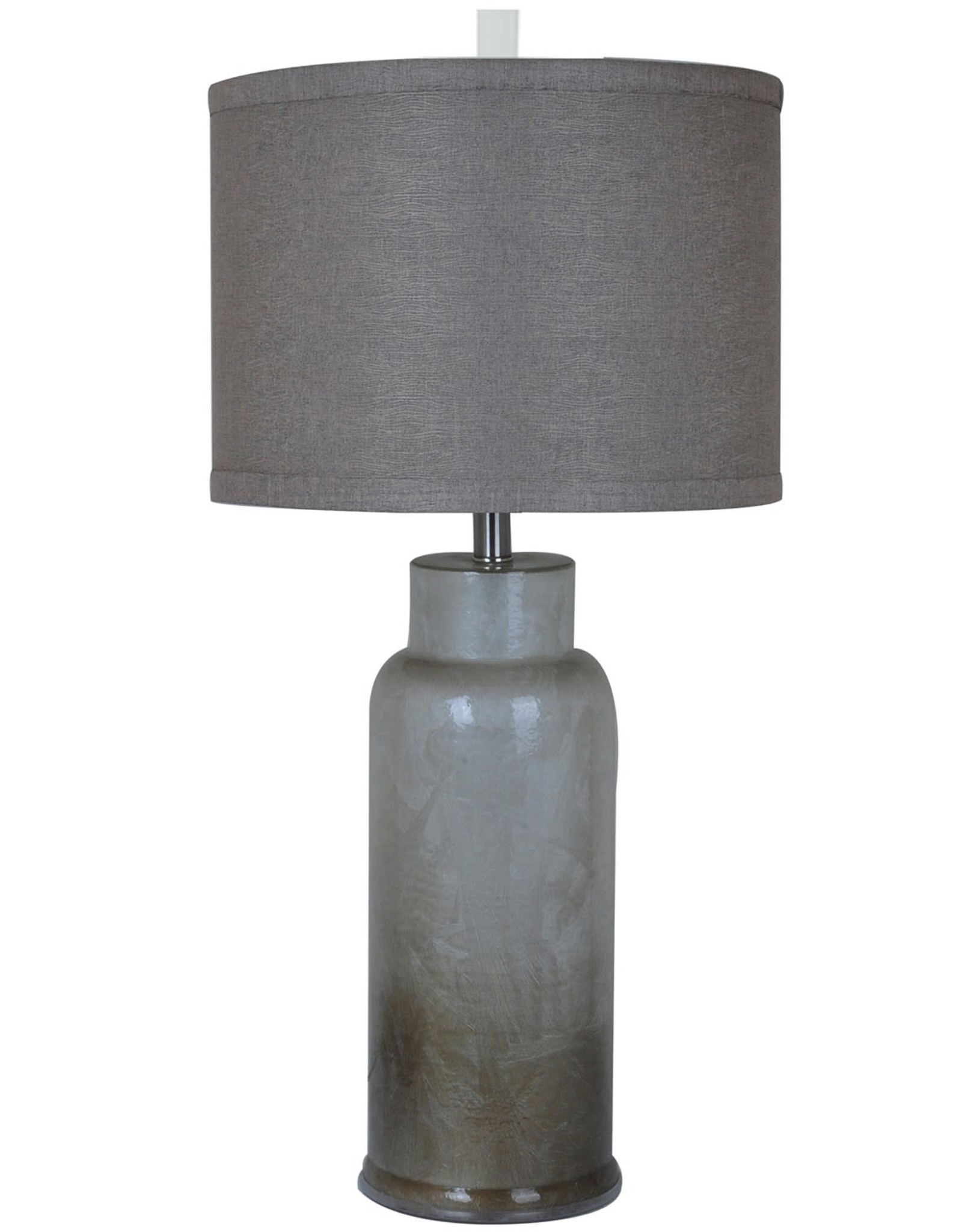 Crestview Rossi Brown/Gray Glass Table Lamp