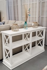 Whitewood Hampton 60" Sofa Table w/ Shelves - White