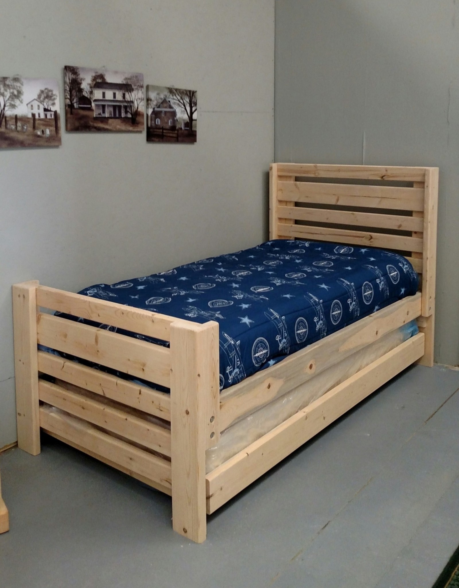 Bargain Bunks Plank W/ Trundle Style Bed