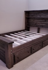 Fighting Creek Captain's Drawers: 3 drawer storage w/ Stock Finish (3 drawers on 1 side)