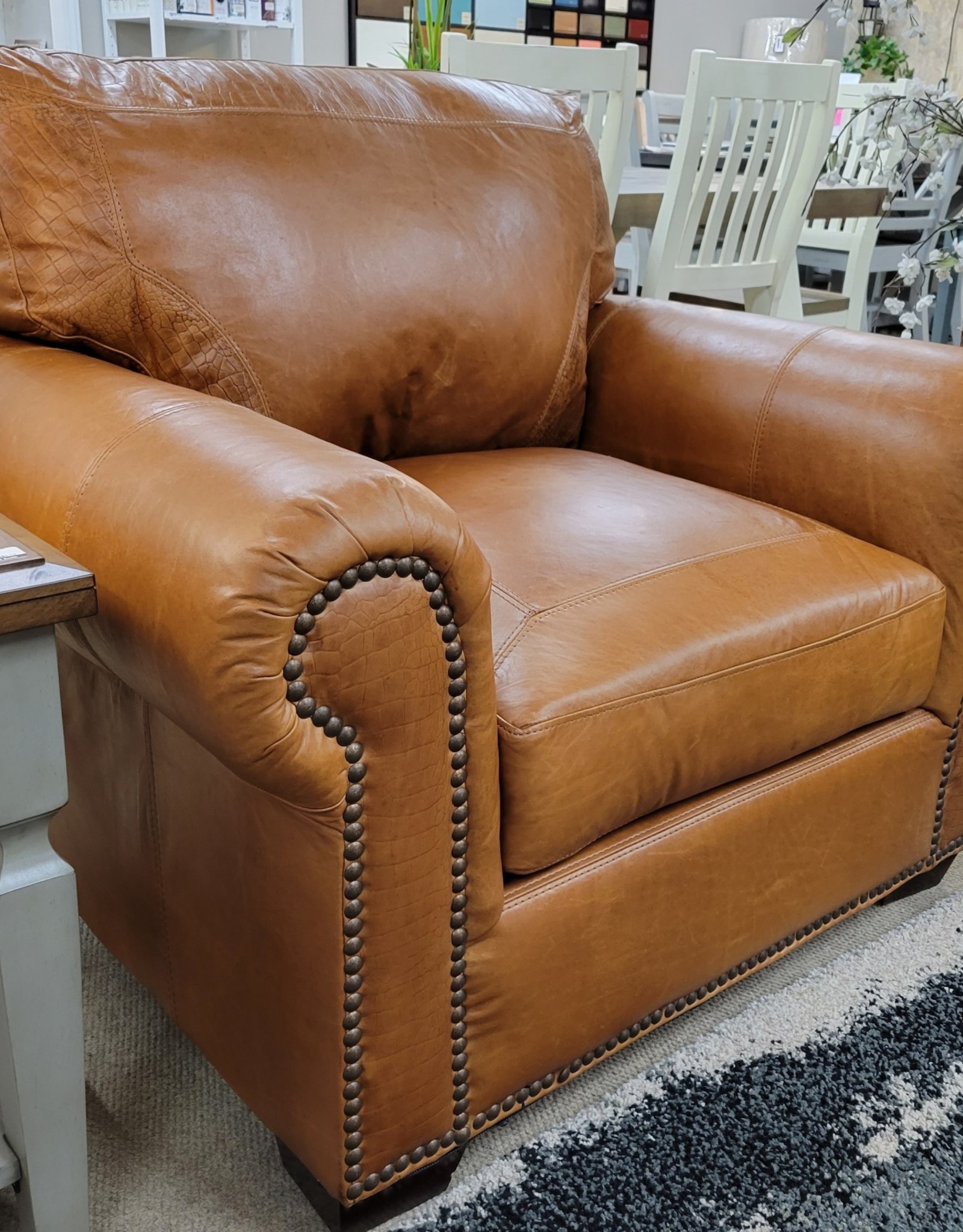 USA Premium Leather Saddle Glove Leather Chair 1/4