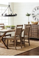 Whitewood Farmhouse Chic Double-X Chair - Specify Brindle or Bourbon