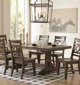 Whitewood Farmhouse Chic Extension Table - Specify Brindle or Bourbon