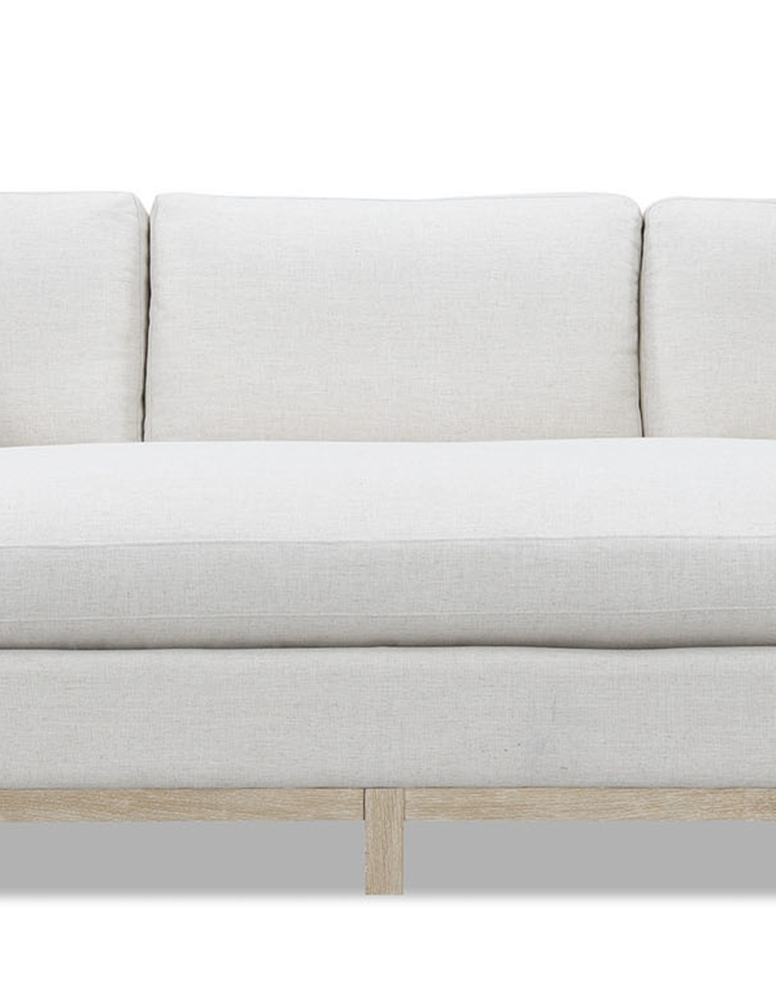 Salt Flat Marlow Linen 1-Cushion Sofa w/ White Oak Frame