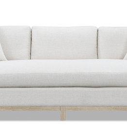 Salt Flat Marlow Linen 1-Cushion Sofa w/ White Oak Frame