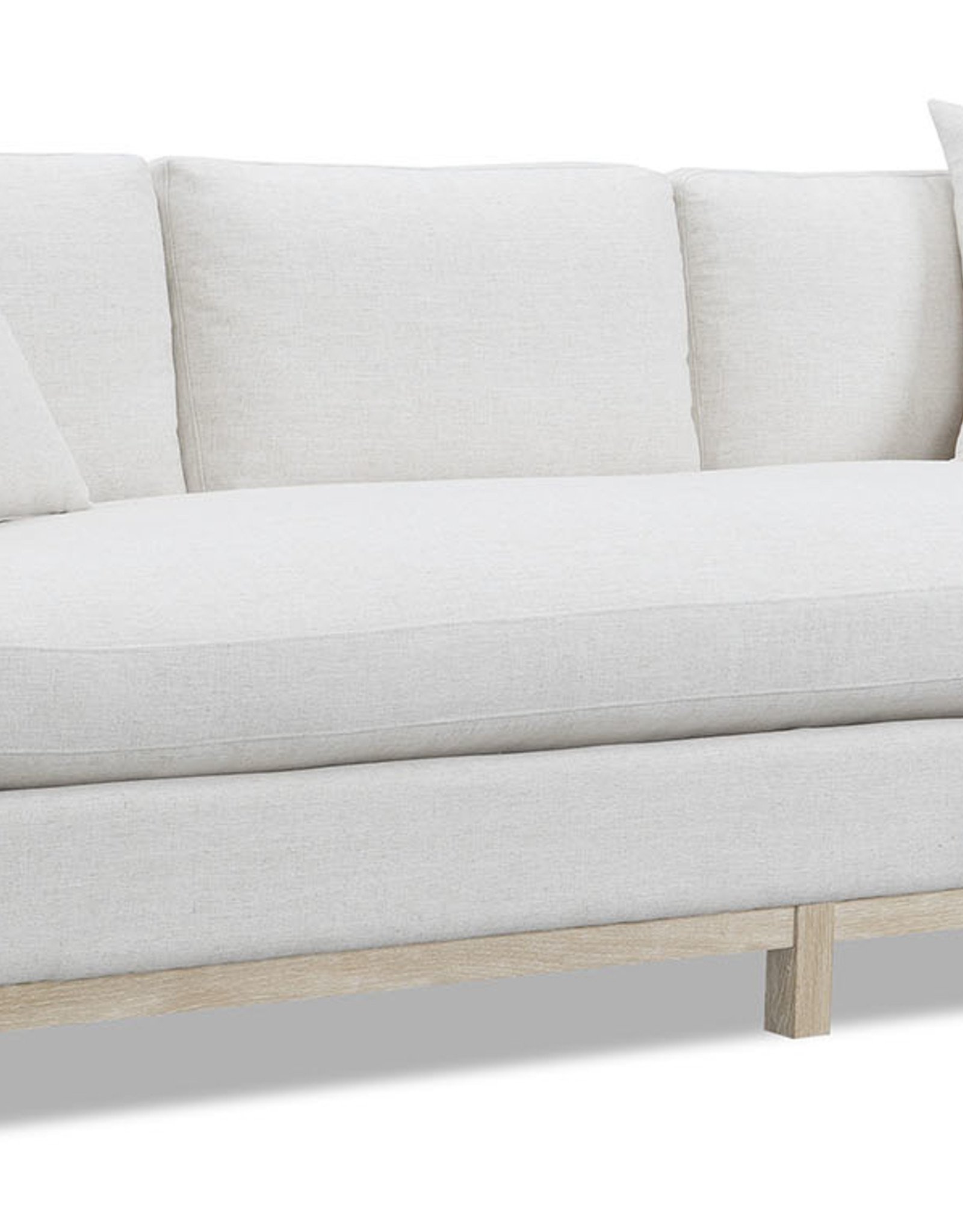 Salt Flat Marlow Linen 1-Cushion Sofa w/ White Oak Frame