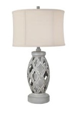 Crestview Gaborone Table Lamp with Night Light