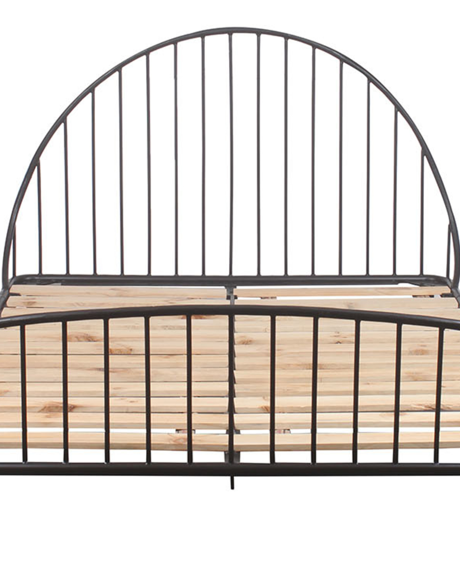 Salt Flat Heath Black  Hand-wrought-Iron Spindle Bed