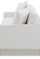 Salt Flat Marlow Linen Love Seat w/ White Oak Frame