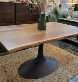 Nest Home Collections Live Edge Walnut Table w/ Iron Black Base 60" x 36"