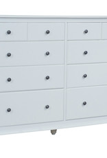 Whitewood Cottage 10-Drawer Dresser w/ Bright White finish