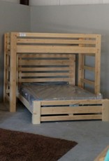 Bargain Bunks 6' Twin XL over Queen T-Shape Bunk - Unfinished