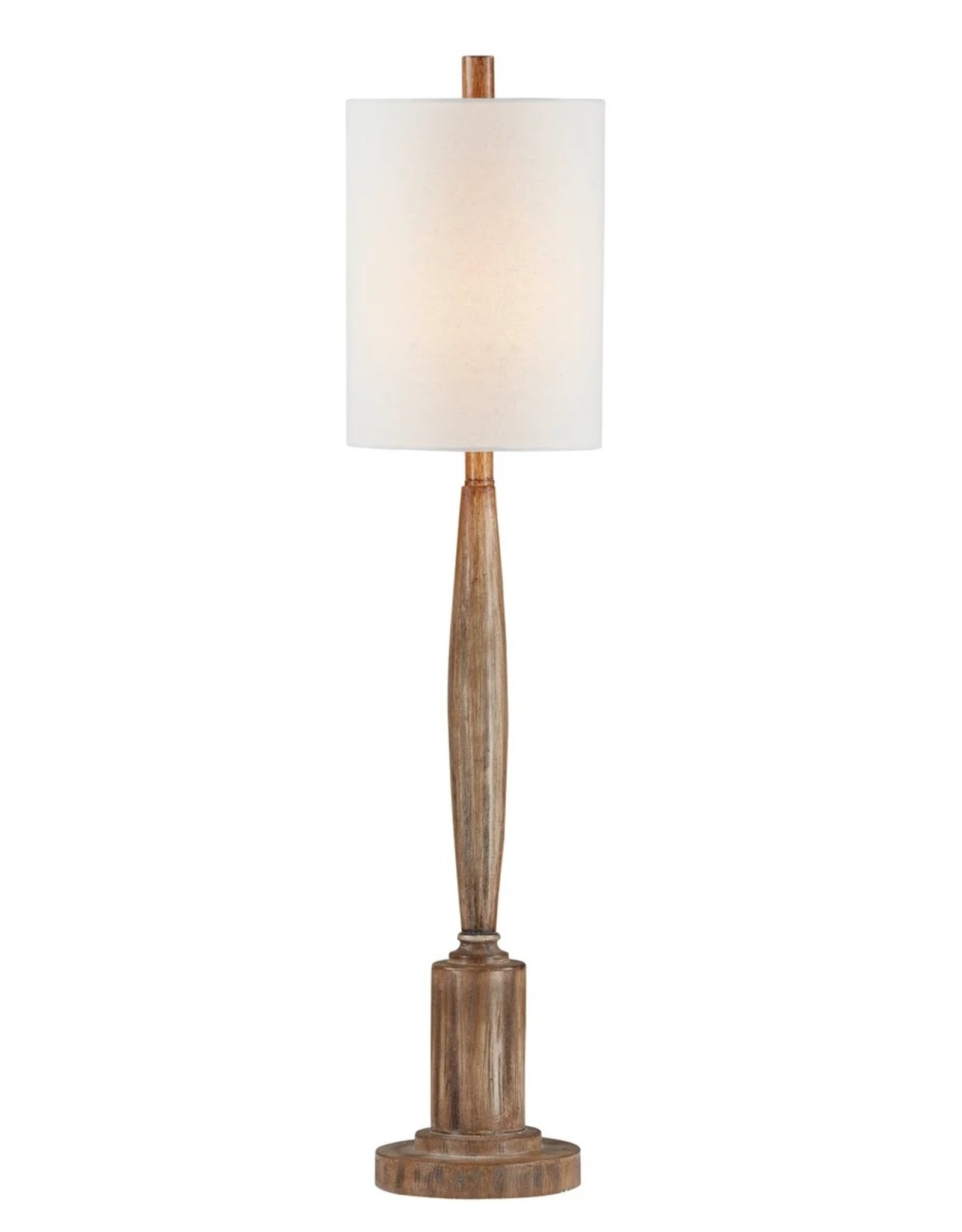 Forty West Designs Crawford Buffet Lamp - weatherwood