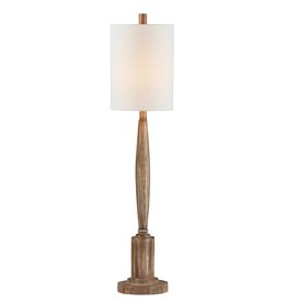 Forty West Designs Crawford Buffet Lamp - weatherwood