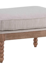 Forty West Designs Willow Spindle Ottoman (French Linen)