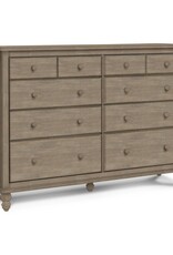 Whitewood Cottage 10-Drawer Dresser w/ Stain finish