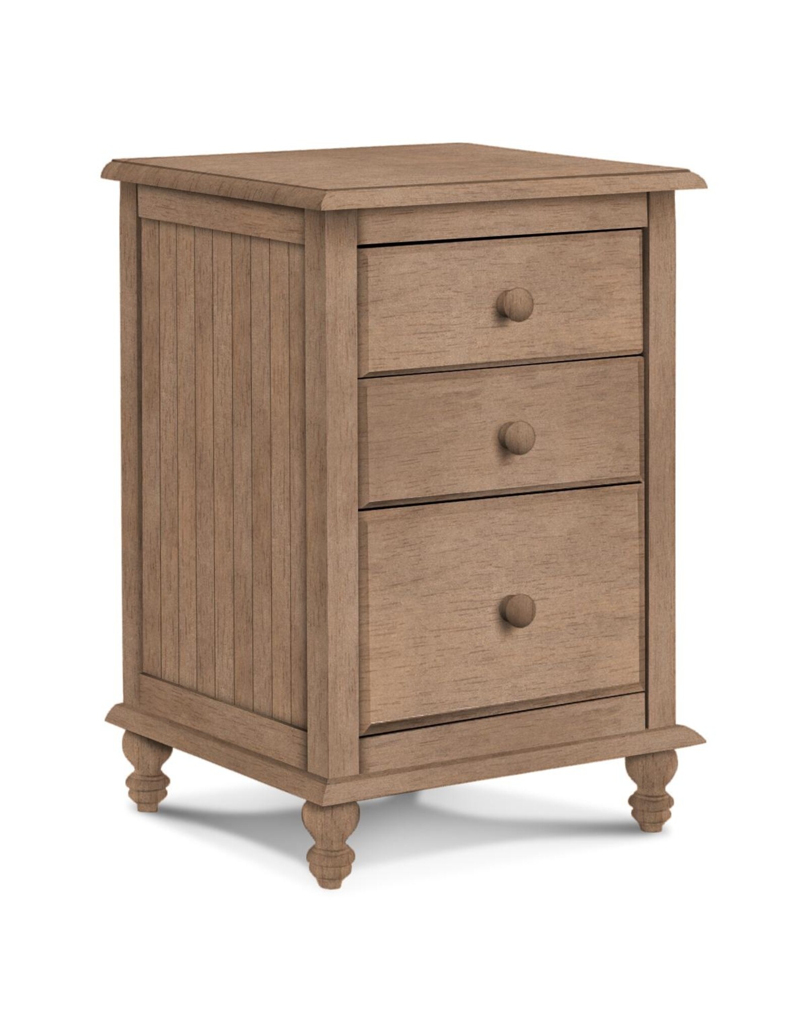 Whitewood Cottage 3 Drawer Nightstand - w/ Stain Finish