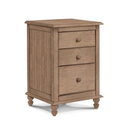 Whitewood Cottage 3 Drawer Nightstand - w/ Stain Finish