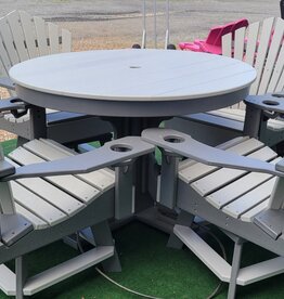HDM Outdoor 43" Round Maintenance-Free Table (No checkers - Specify Height)