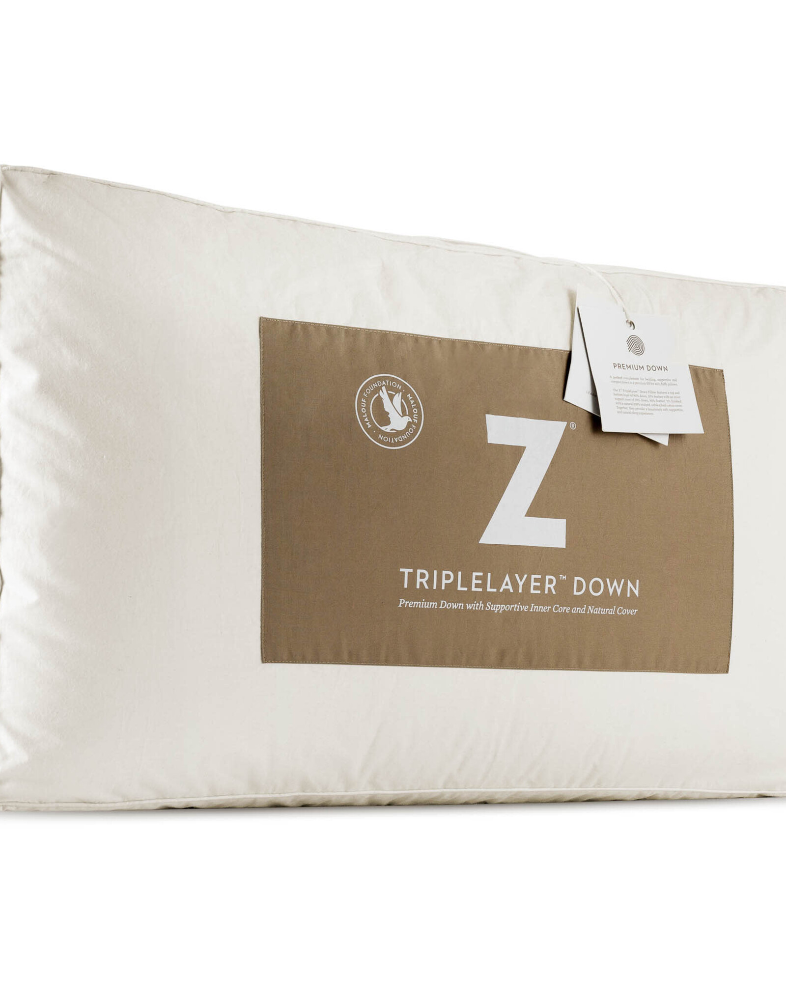 Malouf Z Triple Layer Down Pillow - Queen