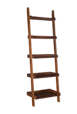 Whitewood Leaning Ladder Shelf