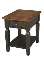 Whitewood Vista End Table w/ Drawer  18''W X 24''D X 24''H