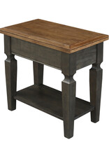 Whitewood Vista Side Table  14''W X 24''D X 24''H