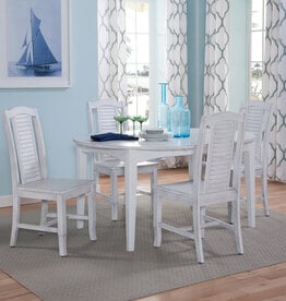 Whitewood Hampton Chalk and White Dining Table w/ Butterfly Leaf 36 x 48~60