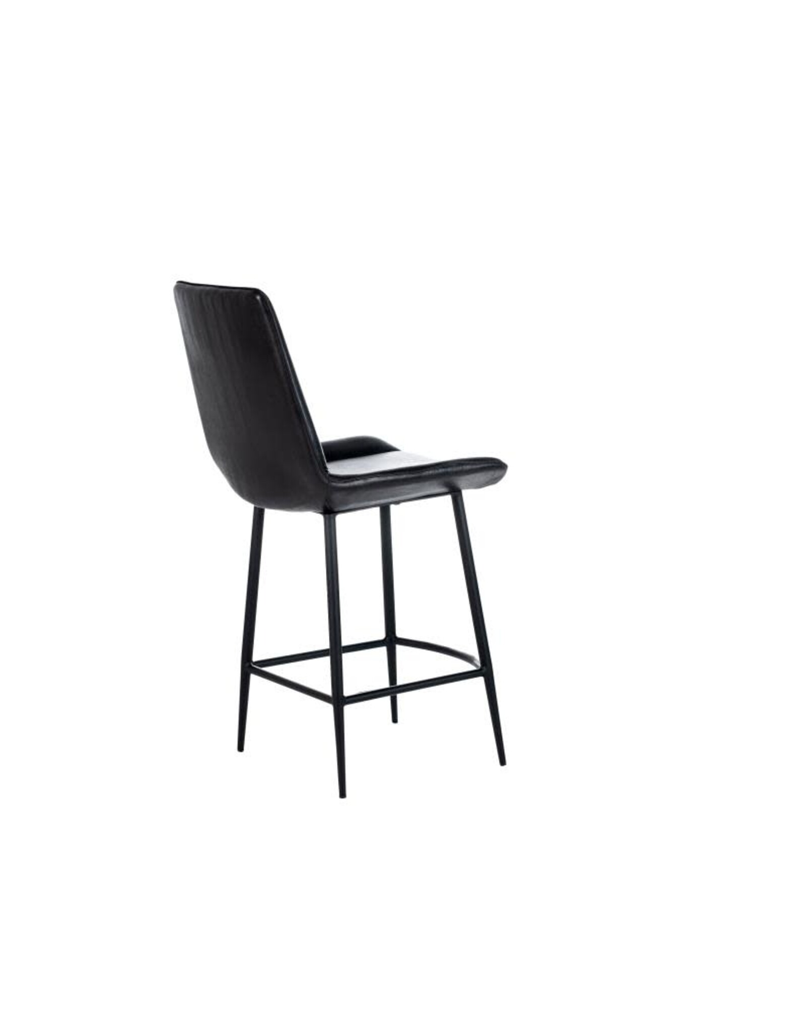 Nest Home Collections Gabriel Iron Base Leather Stool