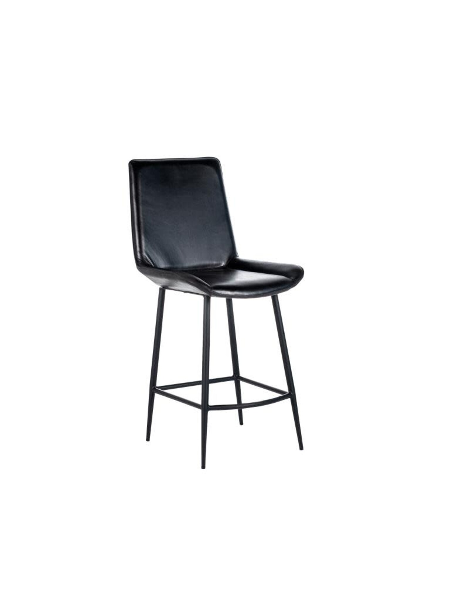 Nest Home Collections Gabriel Iron Base Leather Stool