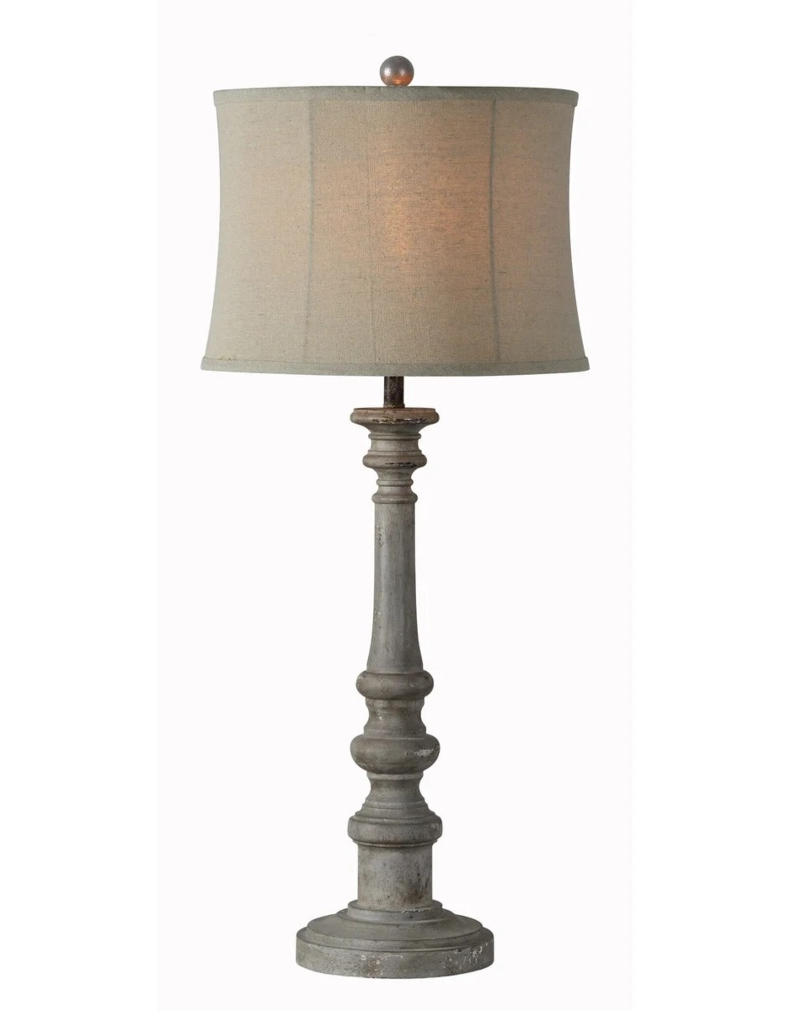 Forty West Designs Buchanan Table Lamp - Weatherwood