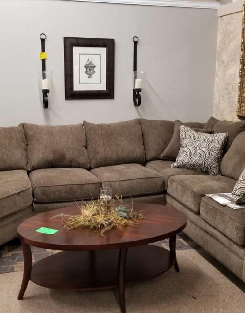 Albany Truffle Sectional W Wedge Bargain Box And Bunks