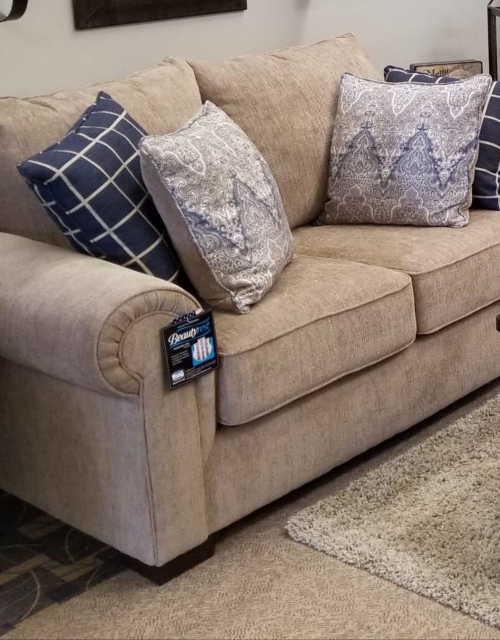 loveseat cushion set on Gavin Mushrom Loveseat Bargain Box And Bunks