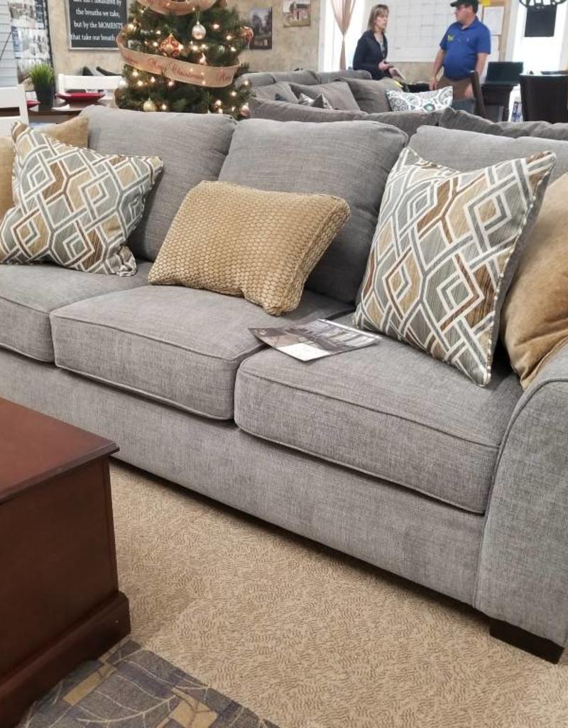 silver lame sofa