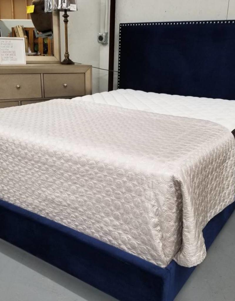 Delores Queen Bed Navy Bargain Box And Bunks Delores Queen Bed Navy