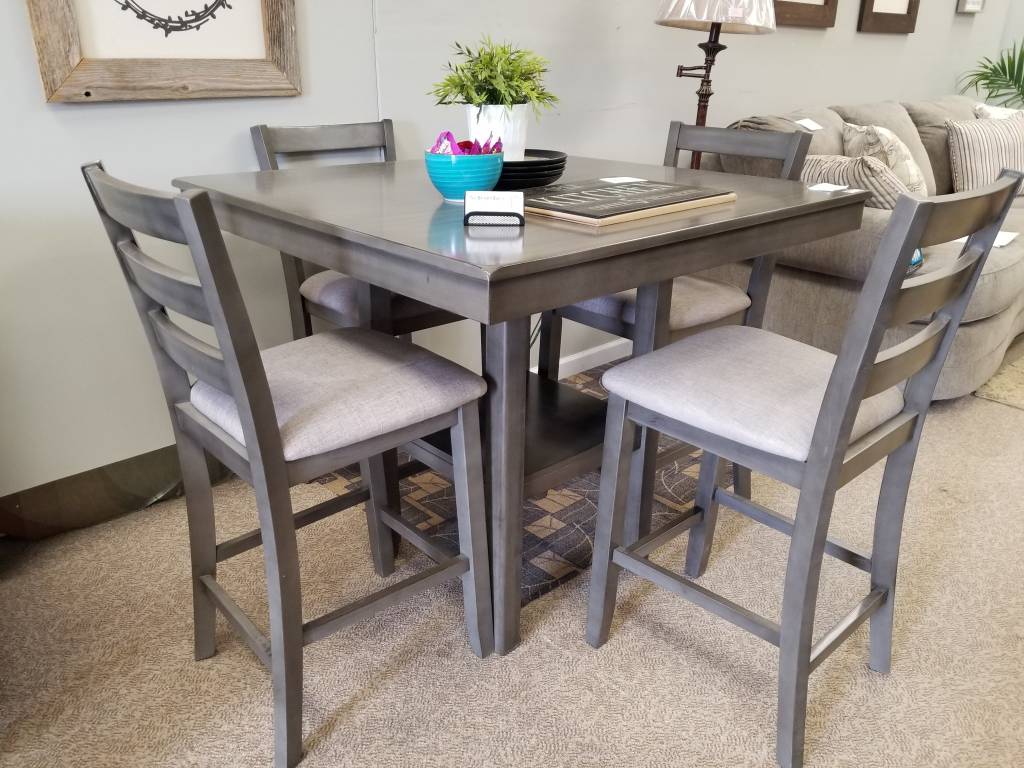 crown mark tahoe 5 piece counter height table set