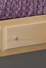 Fighting Creek Captain's Drawers: 3 drawer storage unfinished (3 drawers on 1 side)