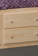 Fighting Creek Captain's Drawers: 6 drawer storage unfinished (6 drawers on 1 side)