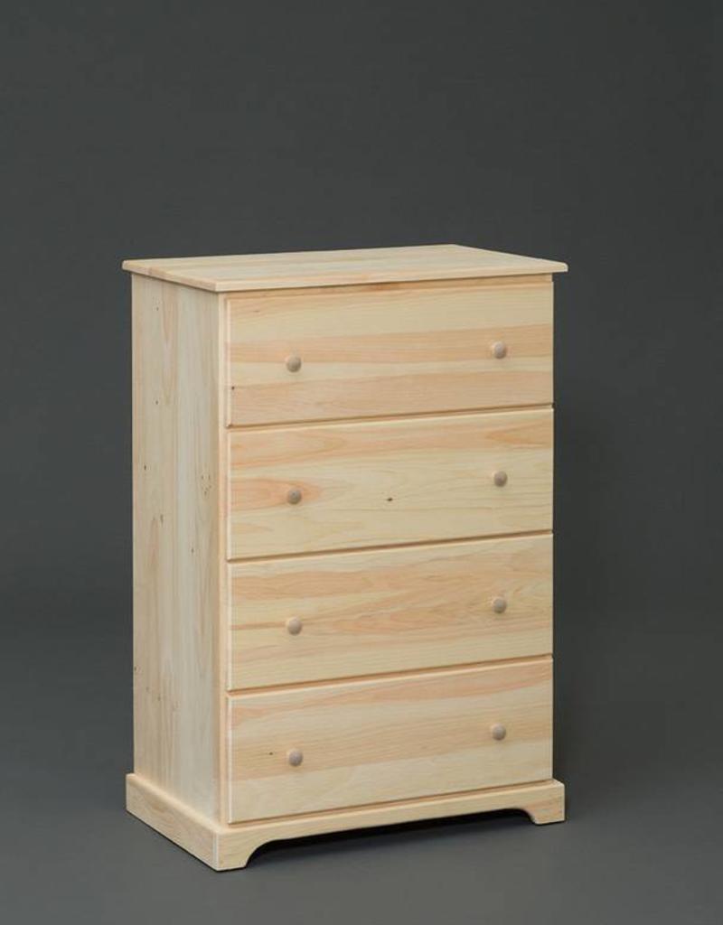 Pine 4 Drawer Large Chest Unfinished Bargain Box And Bunks