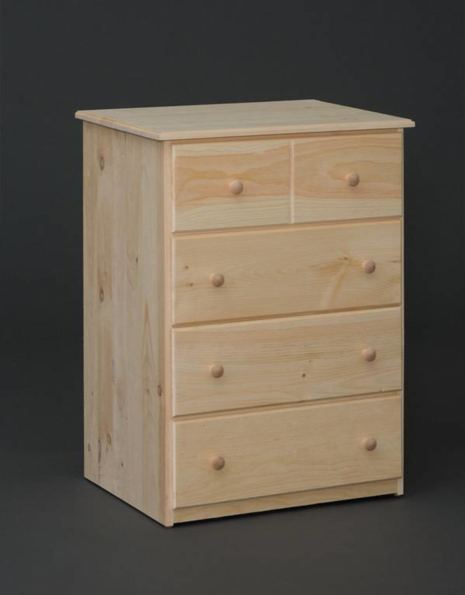 Pine 4Drawer Small Chest Unfinished Bargain Box and Bunks